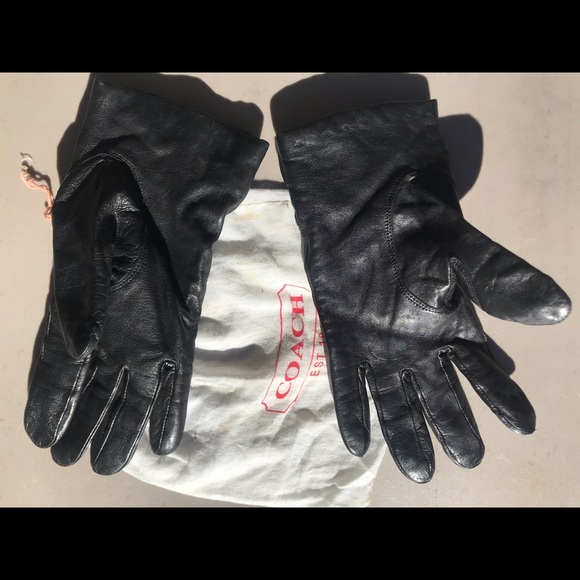 Coach leather gloves - Picture 2 of 5